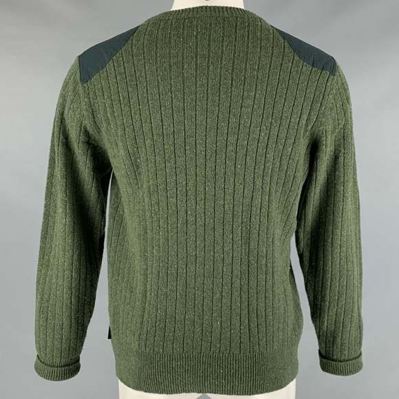 PATAGONIA Green Ribbed Wool Blend Pullover - Picture 4 of 9